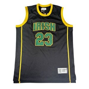 Authentic Classics LeBron James St Vincent-St Mary Irish Jersey Black 23 3XL NEW